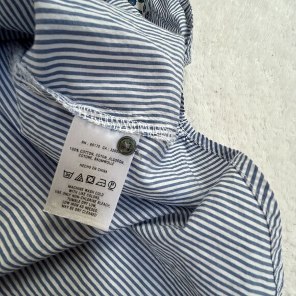 HD In Paris Womens Patchwork Shirt Size 4 Blue Pink Cotton Long Sleeve Button-Up - Picture 4 of 8